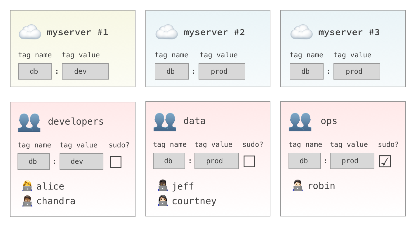 Host tags example